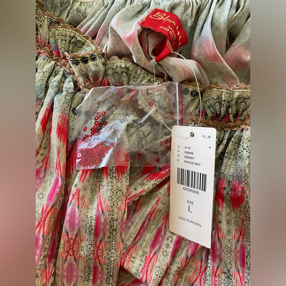 NEW Anthropologie Villa Midi Top size L new with tag nwt - Picture 9 of 11